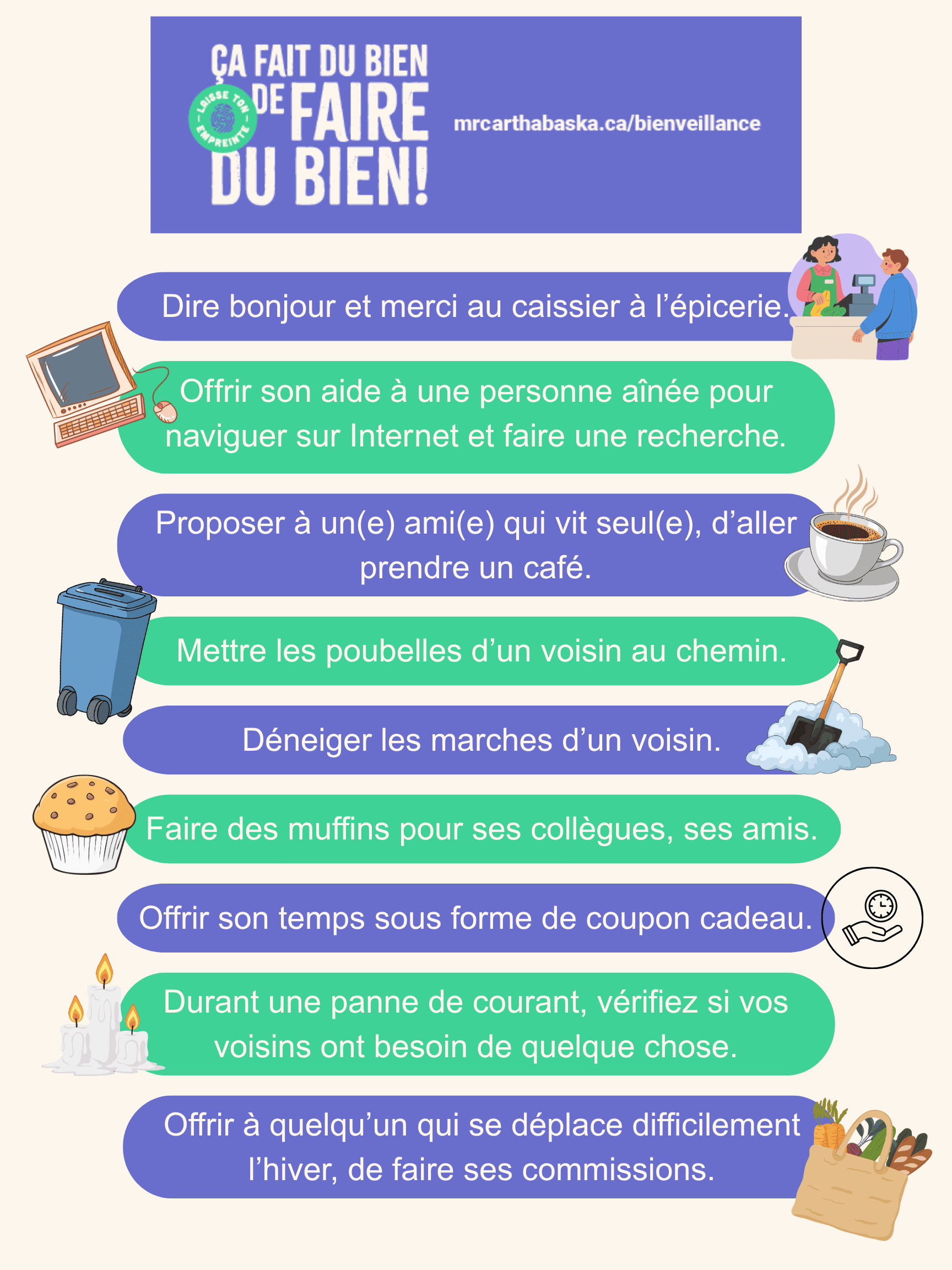 Les bonnes actions proposées pour l’hiver 2025-2026